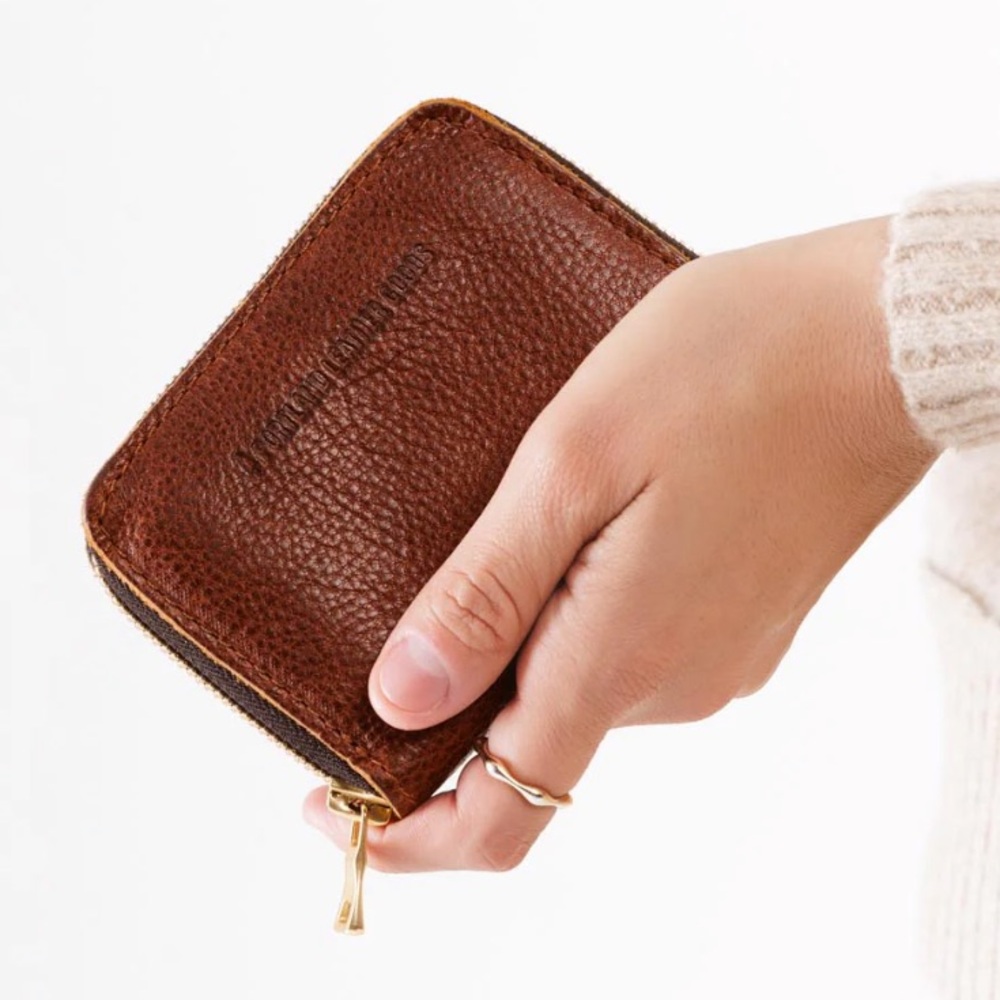 Portland Leather Small Zip Wallet